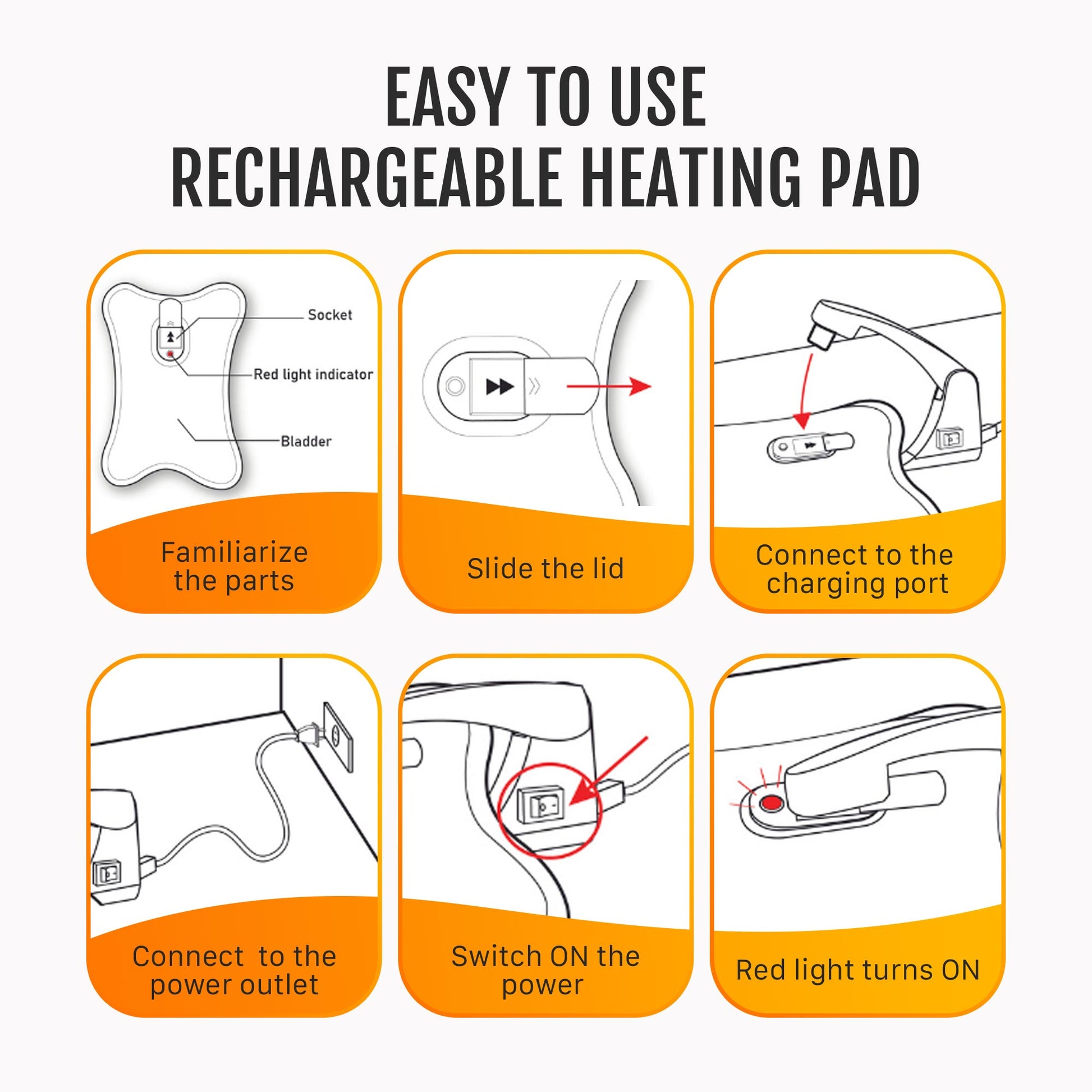 Electric Heated Foot Warmer Pad, Usb-powered, Suitable For Office And Home  Use